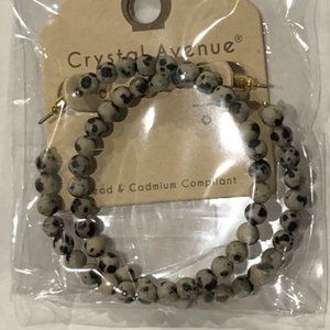 Beaded Hoop Earrings